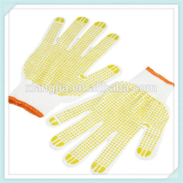 Luvas Pontilhadas PVC VENDA QUENTE Ponto luvas de plástico Dispensando amarelo